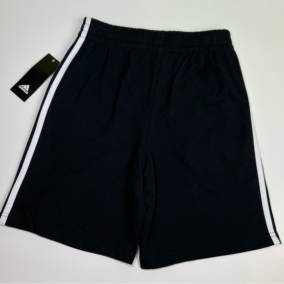 Adidas Black Shorts with White Stripes size M NWT boys - Picture 5 of 5